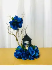 Mini Tealight Lantern Centerpieces, Wedding, Quinceanera, Centro de Mesa Blue