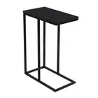 Household Essentials Jamestown C-Shaped End Table Black: DAMAGED PACKAGING