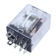 3X JQX-13F LY2 DC 12V Coil 8-Pin DPDT Green LED Electromagnetic Relay C5L64514