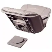 Tempress 45153 All-Weather Low-Back Dark Gray Boat Seat Quick Disconnect Marine
