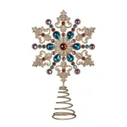 Metal Star Christmas Tree Topper Multicolour