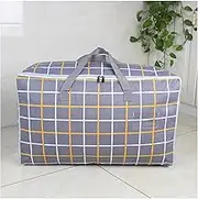 Breast Milk Storage Bag Portable Wardrobe Clothes Bag Breathable Storage Bag with Handle Anti-dust Pack Blanket Quilt Organizer Home Printed Organizer Storage Bag (Color : M 50x20x36cm, Size : Wiste