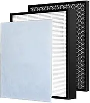 Compatible for Sharp Air Purifier FP-J30EU/FP-J30EU-A/FP-J30EU-B/FP-J30EU-P HEPA Filter Carbon Filter Replacement Accessories(HEPA and Carbon)