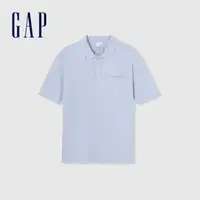 在飛比找momo購物網優惠-【GAP】男裝 短袖POLO衫-藍色(885511)