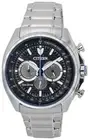 Citizen Eco-Drive Chronograph Tachymeter Black Dial CA4560-81E 100M Mens Watch