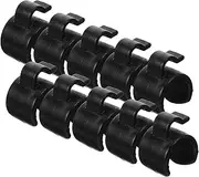 HAMPPLIES 20pcs Mic Cord Clamp Clips for Tripod Cable Management Easy to Install Holder for Microphone and Audio Cables Lightweight and Portable for Travel and Outdoor Use