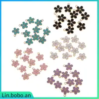 在飛比找蝦皮購物優惠-10Pcs Enamel Flower Charms Pen