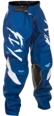 FLY RACING 378-53618 YOUTH KINETIC STOKE PANTS NAVY/WHITE SZ 18
