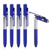 5pcs Multifunction Stylus Pen Capacitive Touch Screen Ballpoint Pens, Blue