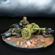 WW2 UNPAINTED German Fallschirmjäger Raketenwerfer 28mm ideal Bolt Action etc
