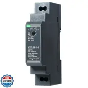 DIN Rail Power Supply, 15W 24VDC 0.63A Switching Power Supply with Overload P
