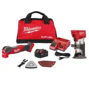 Milwaukee Oscillating Tool 18V Li-Ion Cordless MultiTool Kit+Fuel Compact Router