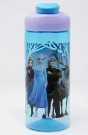 Disney Frozen Water Bottle Zak! Designs 16.5 oz Elsa Anna Kristoff Sven blue