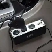 Car Cigarette Lighter 3 Holes Charger Port Socket Power Adapter USB Interface