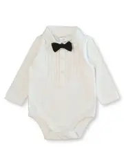 Baby Tuxedo Bow Tie Bodysuit