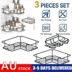 Corner Rack Holder Caddy Self Adhesive Organiser Bathroom Shower Storage Shelf