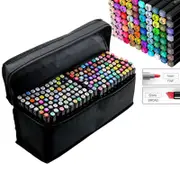 OZNALA 168pcs Color Marker Pen Dual Headed Graphic Artist Sketch Copic Markers Set