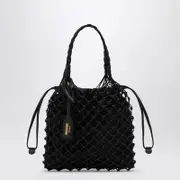 [Moschino] Basket Net black nappa bag One size Black
