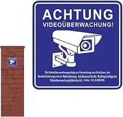 Video Observation Sign - Security Camera Signs Outdoor | Waterproof Observation Labels Camera Alarm System Stickers for Home Business