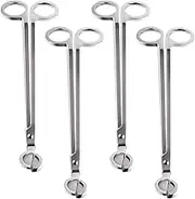 4 Pack Candle Wick Trimmers, Stainless Steel Wick Clipper Cutter, Wick Candle Scissor, Candle Cutter Wick Clipper,Stainless Steel Wick Clipper Candle Wick Trimmer, Candle Cutter Wick Clipper Scissor