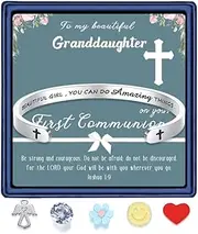 [SAM & LORI] Personalized Engraved Bracelets for Girls Women, Jewelry Gifts for Daughter Granddaughter Wife Mom Christian Sister Friends Coworkers,Comes in Pretty Gift Box