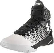[Under Armour] Kids TB BGS ClutchFit Drive 3 Blk/Wht/Wht Basketball Shoe 4 Kids US