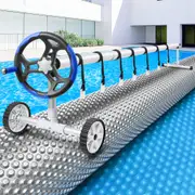 ALFORDSON Pool Cover 500 Micron 7X4M Solar Blanket Swimming 4.5M Roller Reel