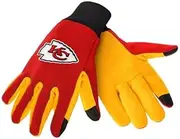 FOCO Kansas City Chiefs Color Texting Gloves, Red, One size