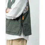 軍綠多口袋側拉雙拉鍊登山背心 MULTI-POCKET OUTDOOR VEST