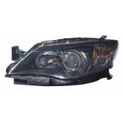 Replacement Black Driver Side Halogen Head Light Assembly (for: Subaru)