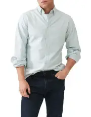 [Rodd & Gunn] Gunn Oxford Long Sleeve Sports Fit Shirt in Sage