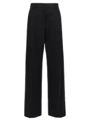 [Valentino Garavani] Valentino Garavani-Solid Grisaille Pantaloni Nero-Donna 40IT Black