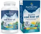 Nordic Naturals Arctic Cod Liver Oil, Lemon - 180 Soft Gels - 750 Mg Total Omega