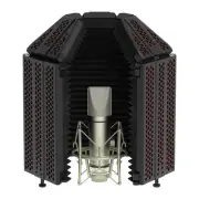 Recording Microphone Isolation Shield High Density Absorbent Foam to Filter V...