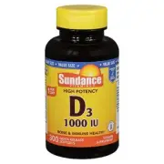 Sundance D3 Quick Release Softgels 1000 IU 300 Tabs By Sundance