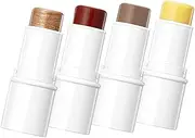 [Healeved] Portable Beauty Kit Contour Wand Sponge Lip Tint Highlighter Blush Stick for Cheeks Face Contouring Makeup