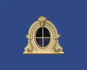 Dollhouse Miniature 1:24 Scale Parisan Dormer