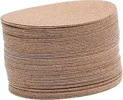 VILLFUL 50PCS Self Adhesive Cork Sheets Round Craft Cork Pads Durable High Density Material for DIY Coasters and Creative Projects Strong Adhesive Backing for Home and Office Use