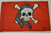 DuneRats Custom ATV UTV Motorcycle Safety Whip Flag Red Skull & Crossbones