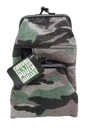 Smokezilla Greens Camo Design Canvas 100s Cigarette Pack & Coin Pouch Wallet