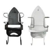 Ironing Board Holder with Removable Hooks Wall Mounted Iron Hanger for Cabinet