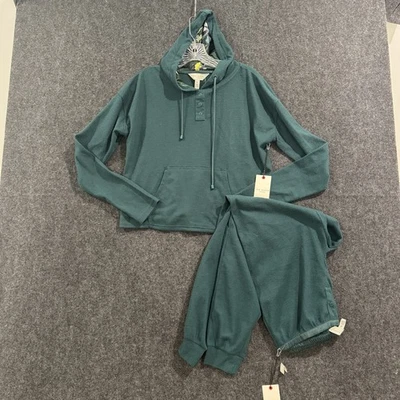 Ted Baker Loungewear Hoodie Sweatshirt Pants Set Women's Small Ponderosa Pine