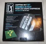 PGA Tour Golf Chipping Training Set 5 Hole Pop-up Net Mat Foam Balls Rubber tee