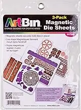 ArtBin 6979AB Magnetic Die Sheet Set 3-Pack, Die Organizers, Magnetic Organizer Sheets, [3] Sheets, White