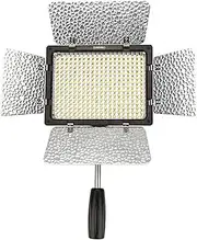 GUYOS YN-300 III LED Camera Video Light Adjustable Color Temperature 3200k-5600k for DSLR Camera with IR Remote Phone Operation