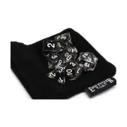 Easy Roller Dice Black Glacier w/White (7) New