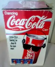 1989 Vintage Dancing Coca Cola Can with Original Box Coke Works