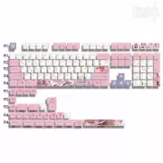 Anime Genshin Impact Yae Miko Pink 135 Keycaps PBT Keycap for Cherry MX Keyboard