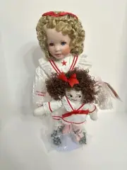 Hamilton Collection TAMMY Porcelain Doll Holding Doll New No Box