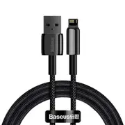 Baseus Tungsten Gold Fast Charging Data Cable USB-A to Lightning 2m - Black